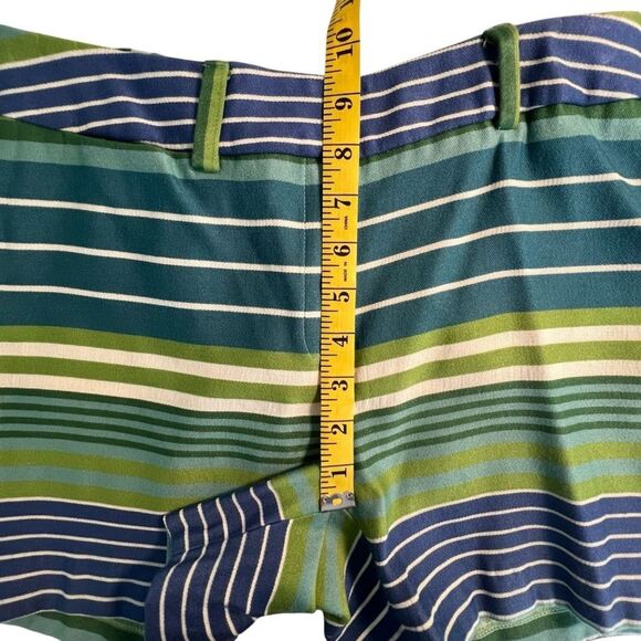 J. McLaughlin Womens Striped Shorts Sz 4 Vacation Coastal Preppy Country Club - Picture 5 of 7